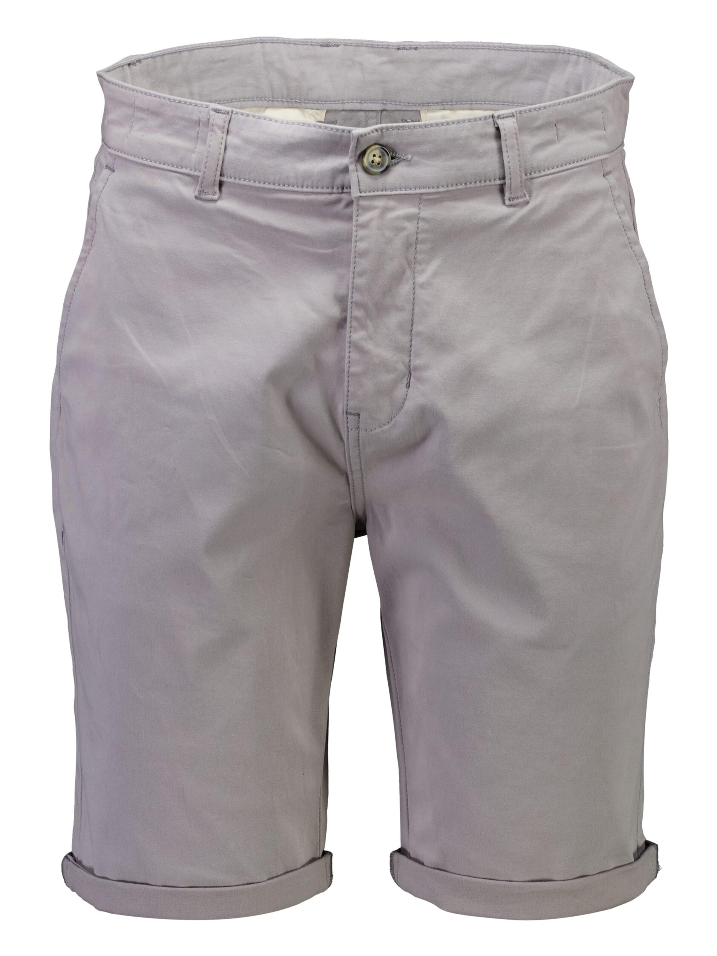 Lindbergh Regular Chino in Grijs: voorkant