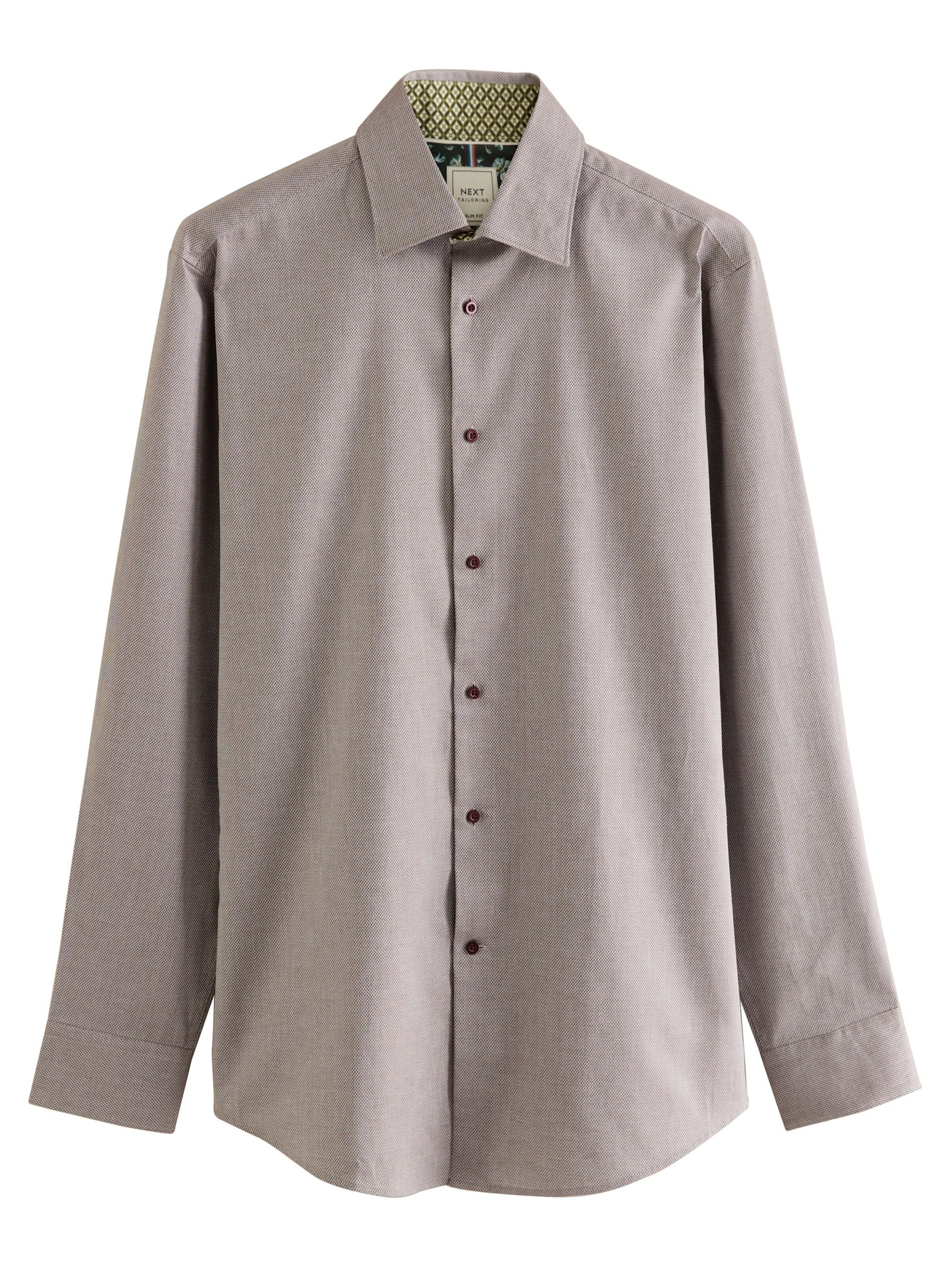 brūns Next Slim fit Krekls: no priekšpuses