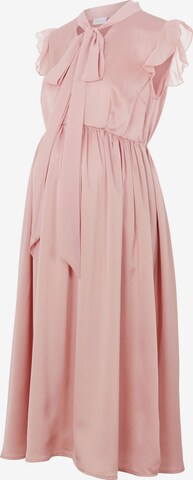 Robe-chemise 'Lia' MAMALICIOUS en rose : devant