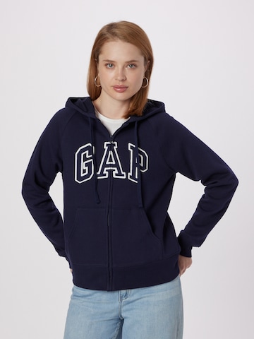 GAP Sweatvest in Blauw: voorkant