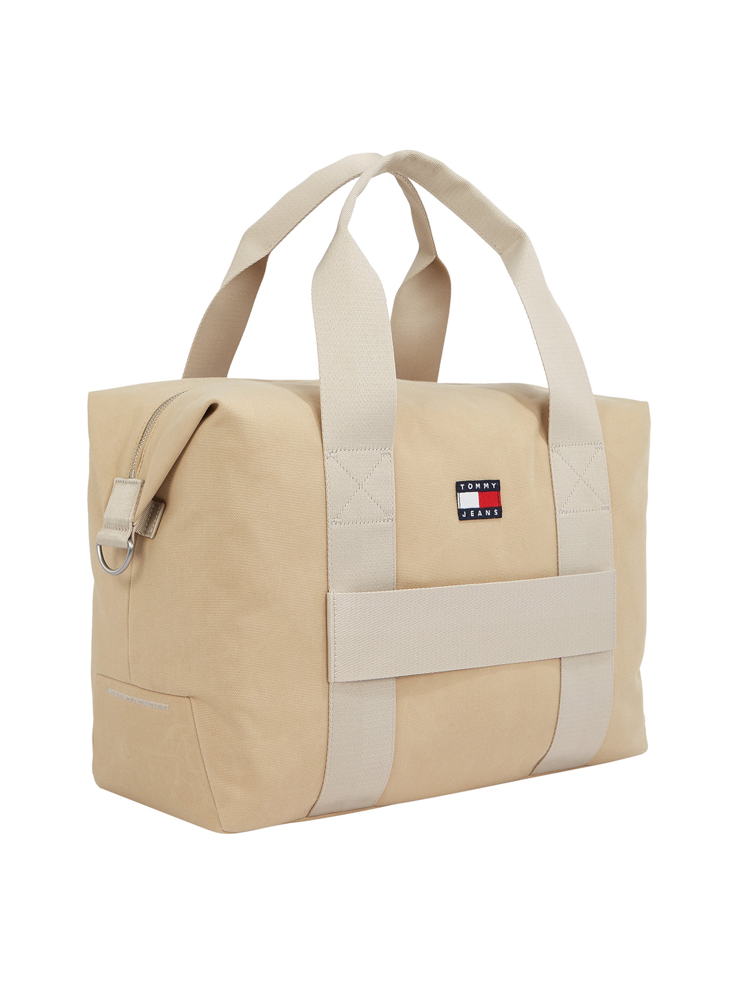 Tommy Jeans Weekendtaske i beige: forside