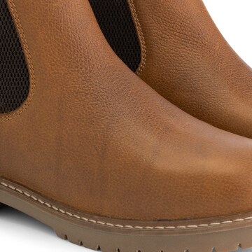 Travelin Chelsea Boots 'Romsdal' i beige