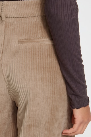 ICHI - Pierna ancha Pantalón 'TAMARY' en marrón