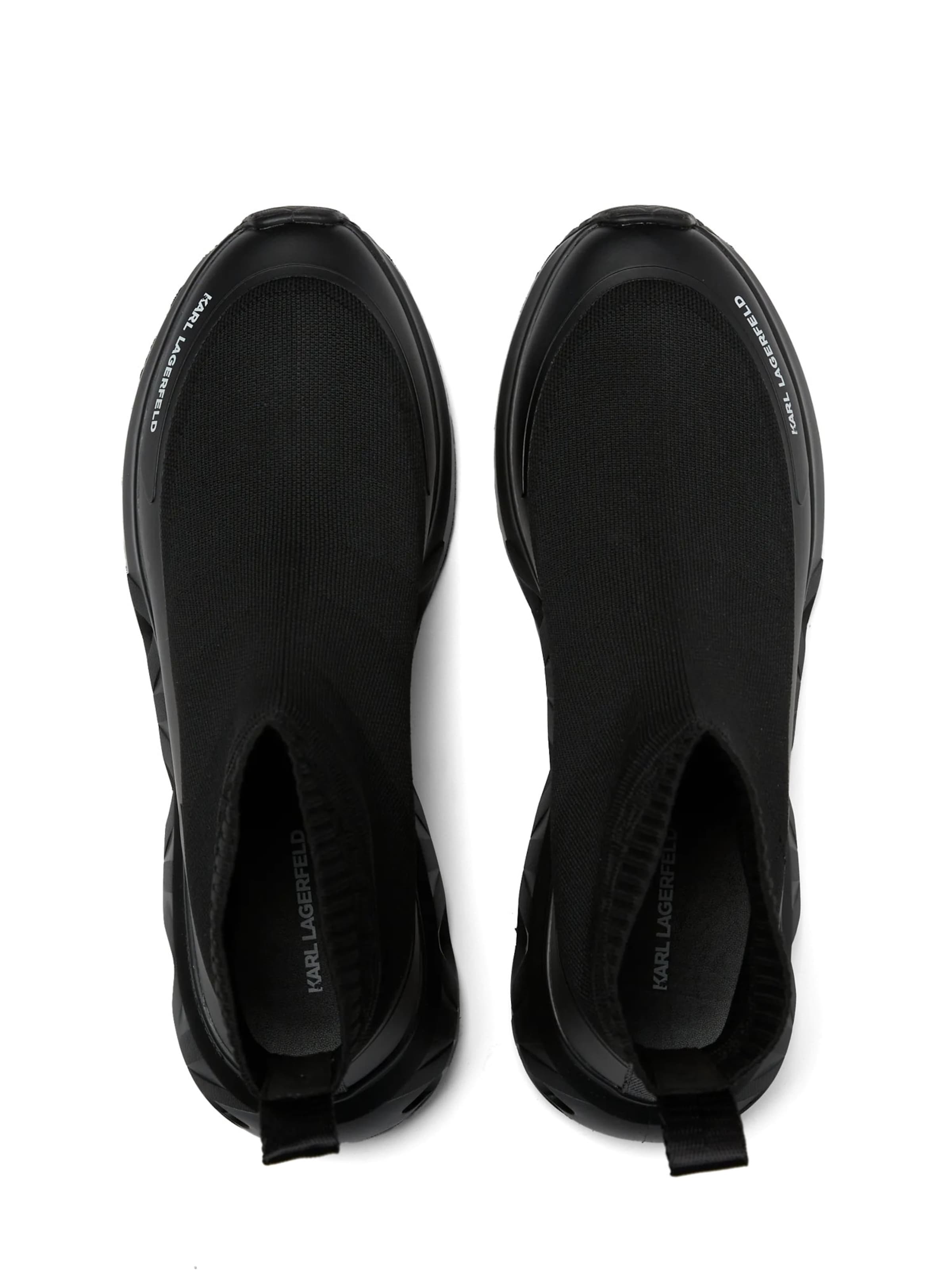 Karl Lagerfeld Sneakersy wysokie 'KITE RUN' w kolorze czarny