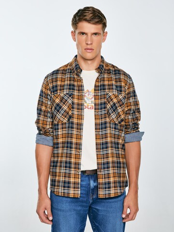 BIG STAR Regular fit Overhemd in Blauw: voorkant