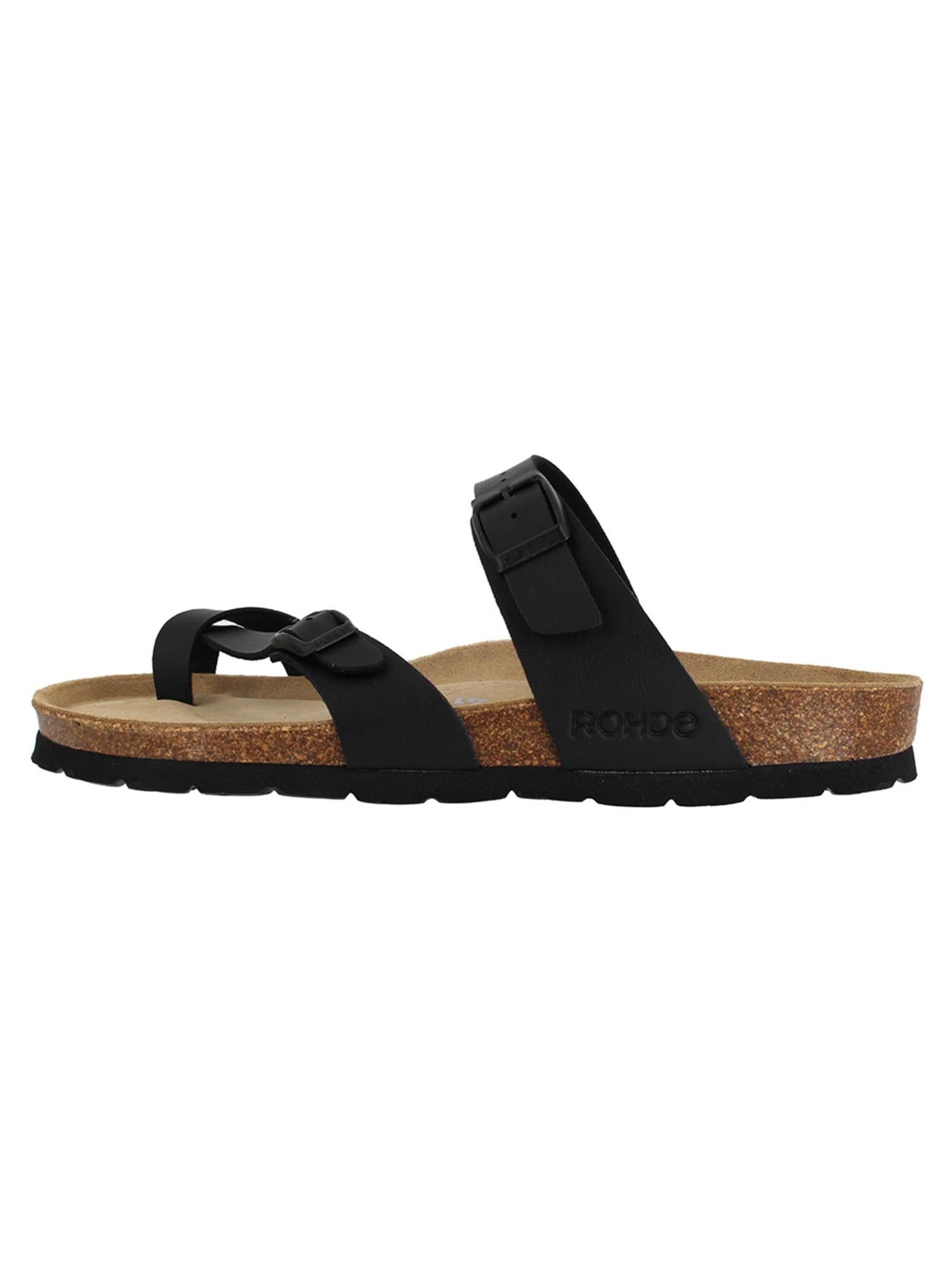 ROHDE Mules 'Alba' in Black: front