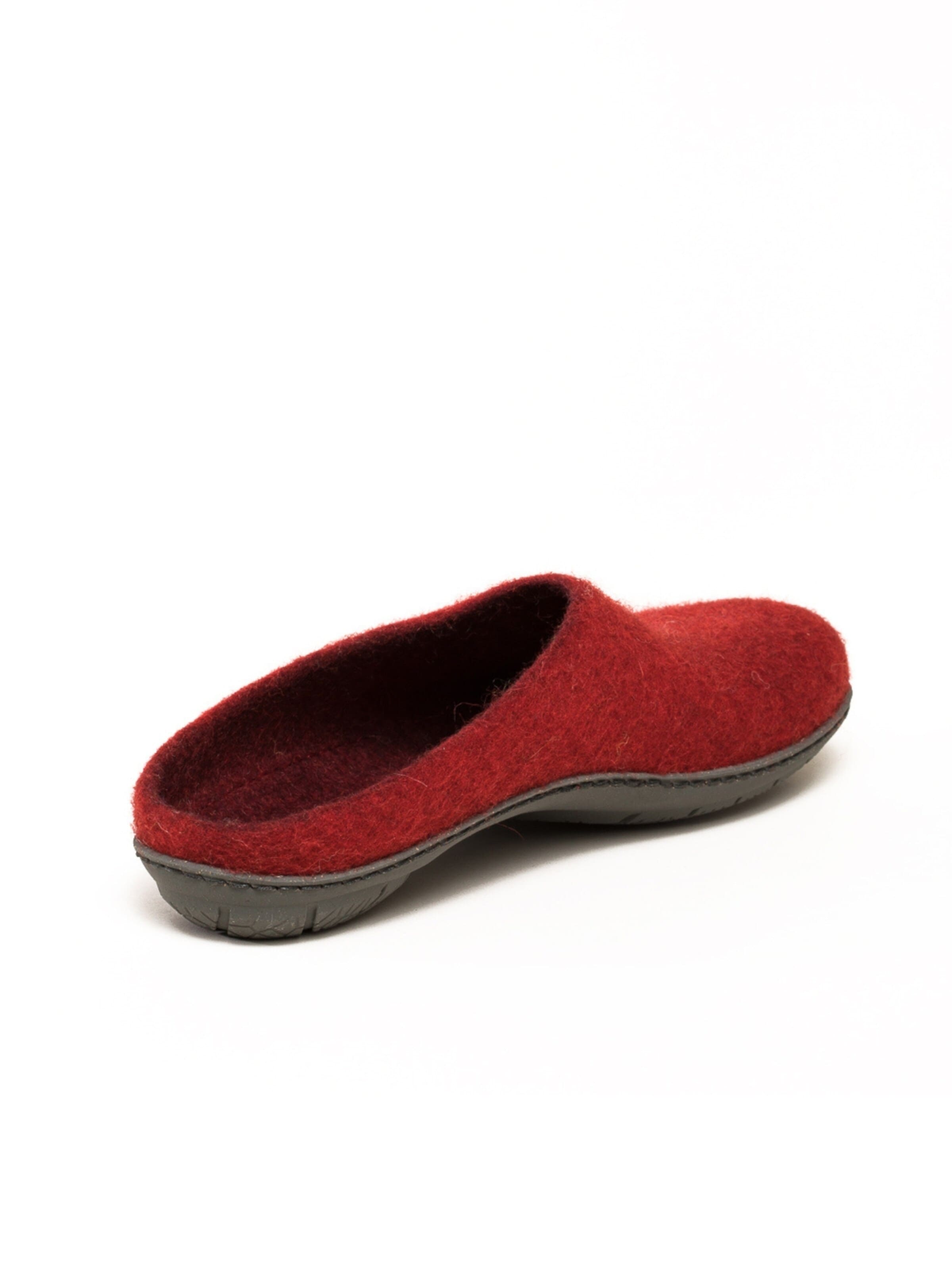 MagicFelt Hausschuh 'Filzpantoffel Magicfelt 736'‌‌‌ in Rot: Vorderseite