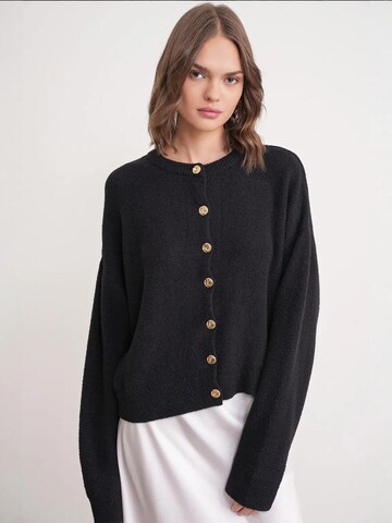 MixRay Knit cardigan in Black