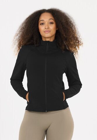 Athlecia Sportjacke 'Emarri' in Schwarz: Vorderseite