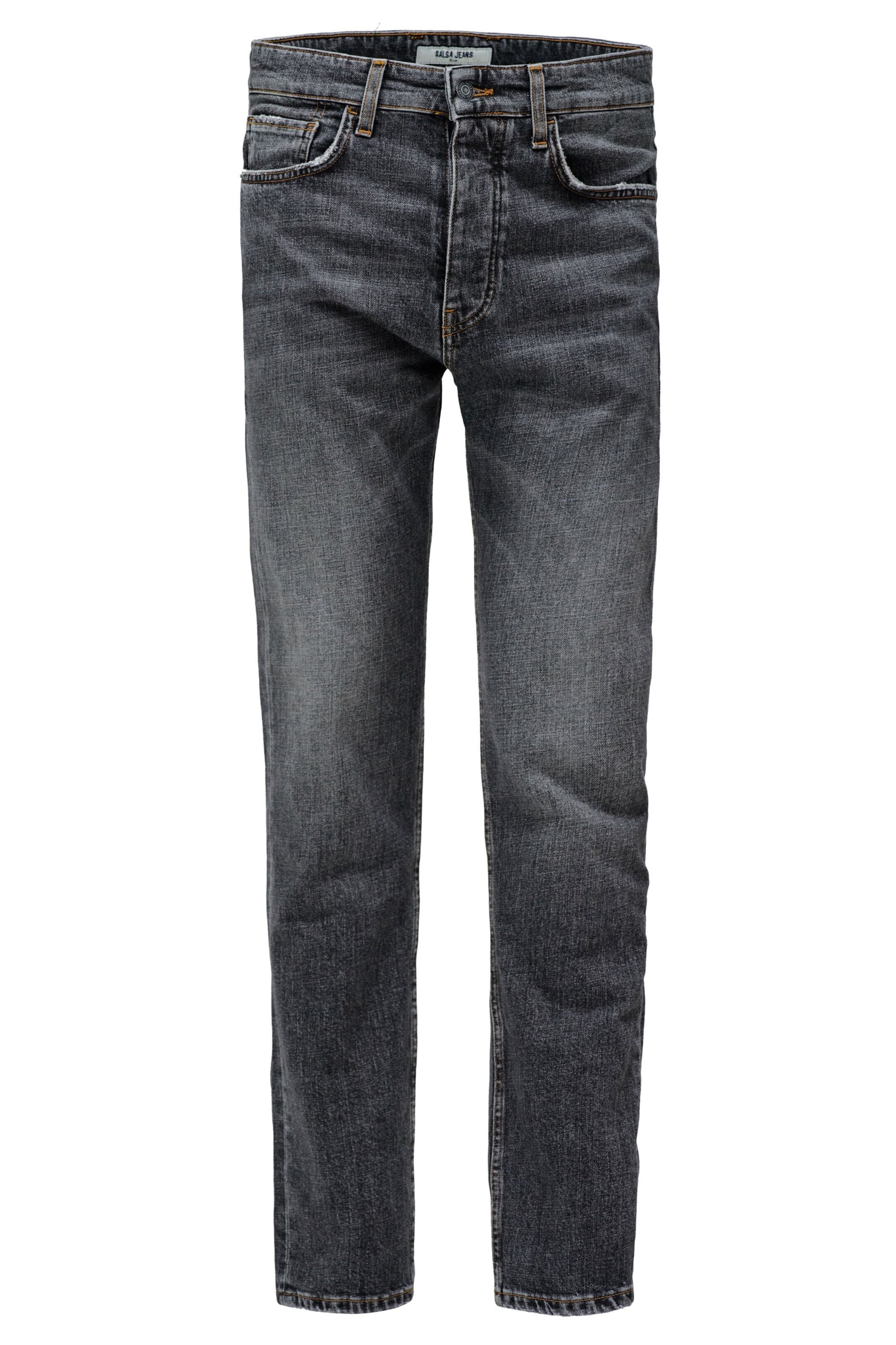 Salsa Jeans Slimfit Jeans in Zwart: voorkant