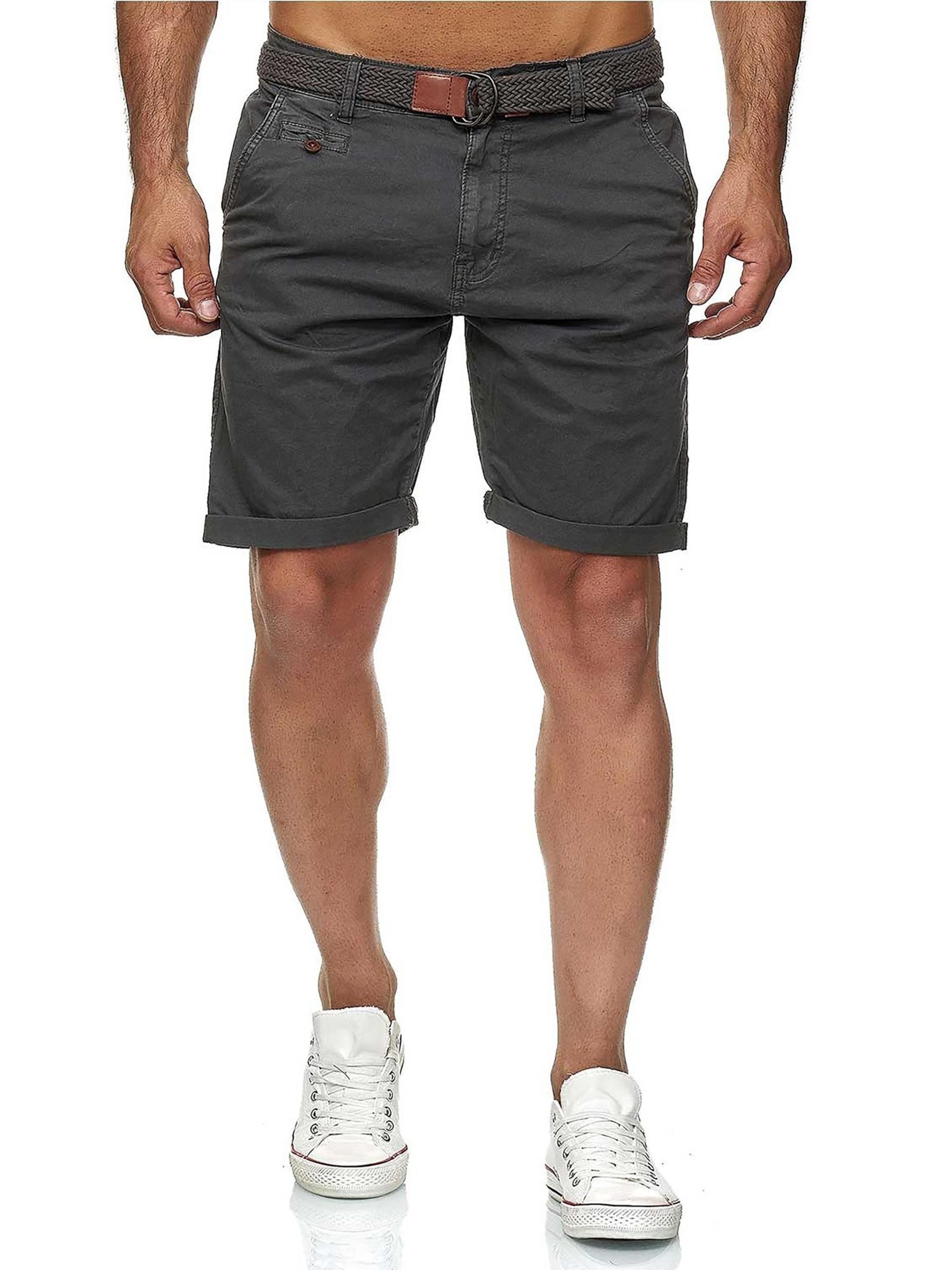 INDICODE Regular Hose 'Indicode Conor'‌‌‌‌‌‌‌ in Grau: Vorderseite