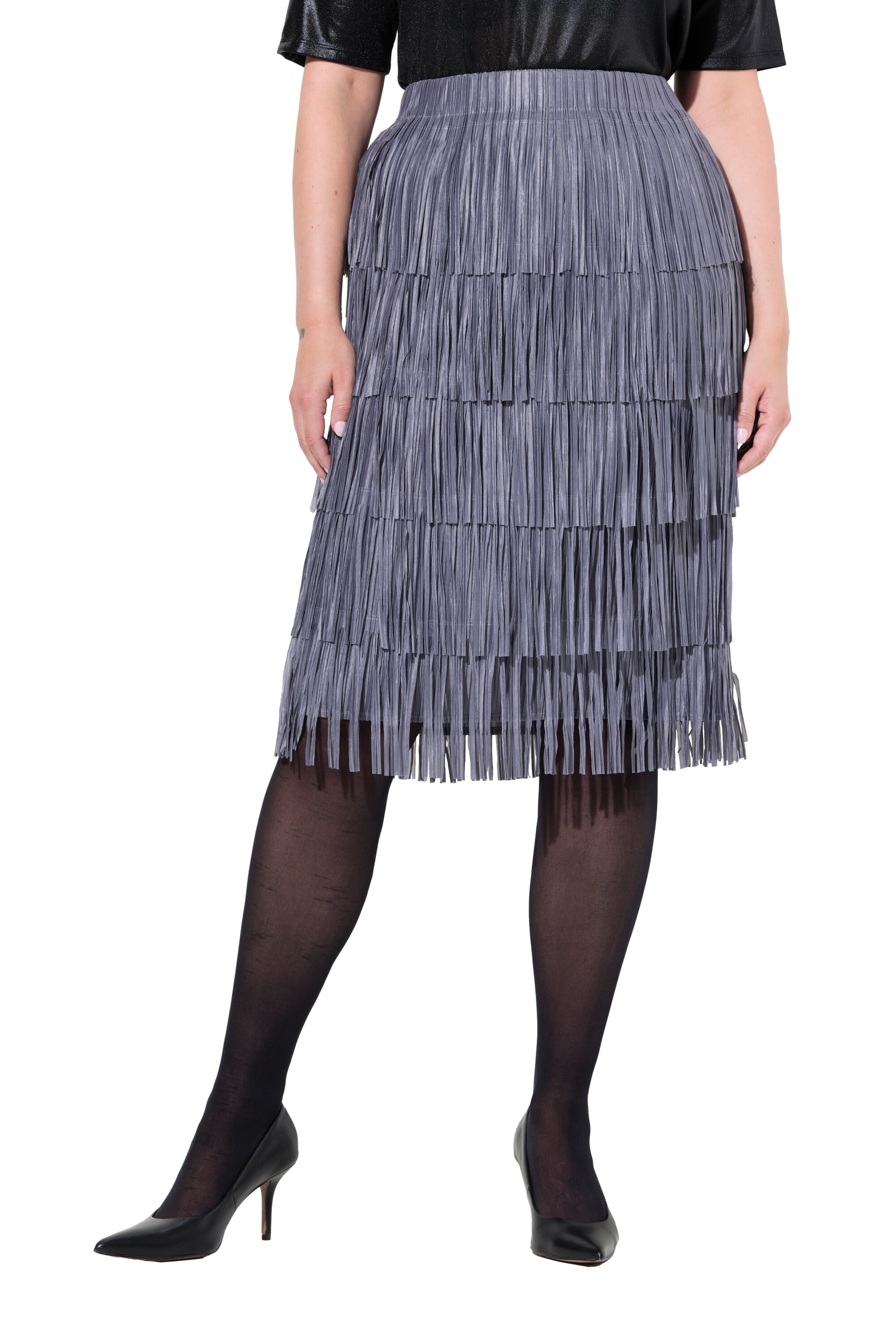 MIAMODA Rok in Grijs: voorkant