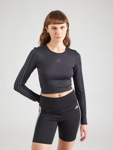 ADIDAS PERFORMANCE Funktionsbluse i grå: forside