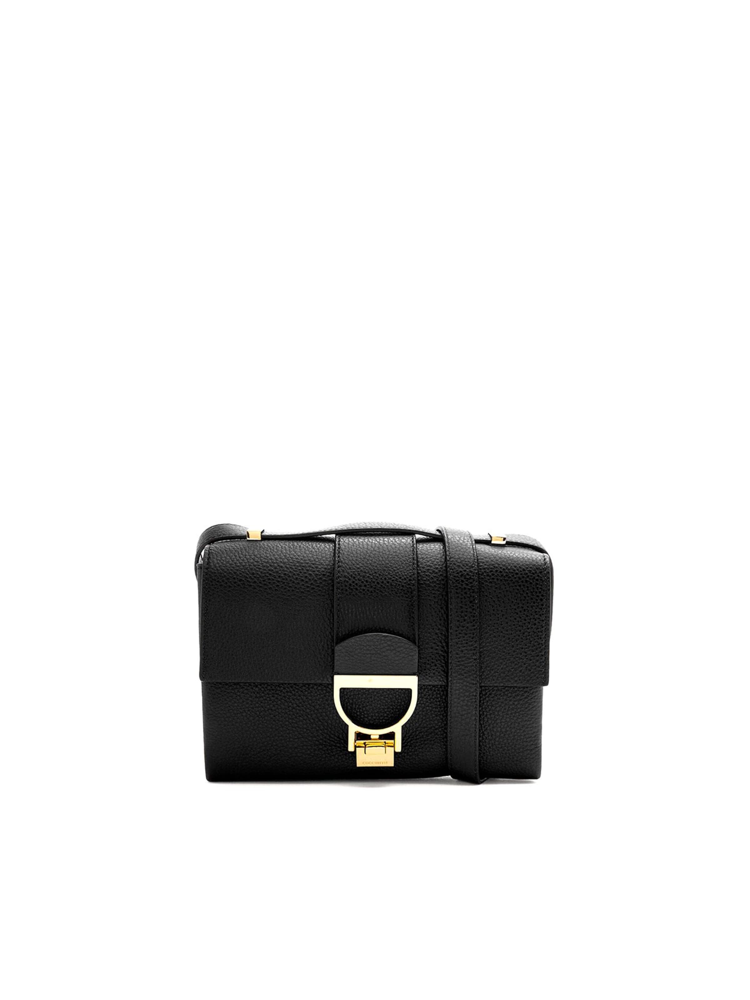 Coccinelle Umhängetasche 'Arlettis Handbag Grained Leather'‌‌‌‌ in Schwarz: Vorderseite