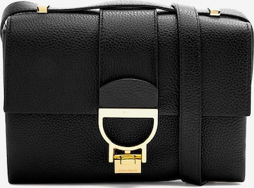 Coccinelle Umhängetasche 'Arlettis Handbag Grained Leather' in Schwarz: Vorderseite