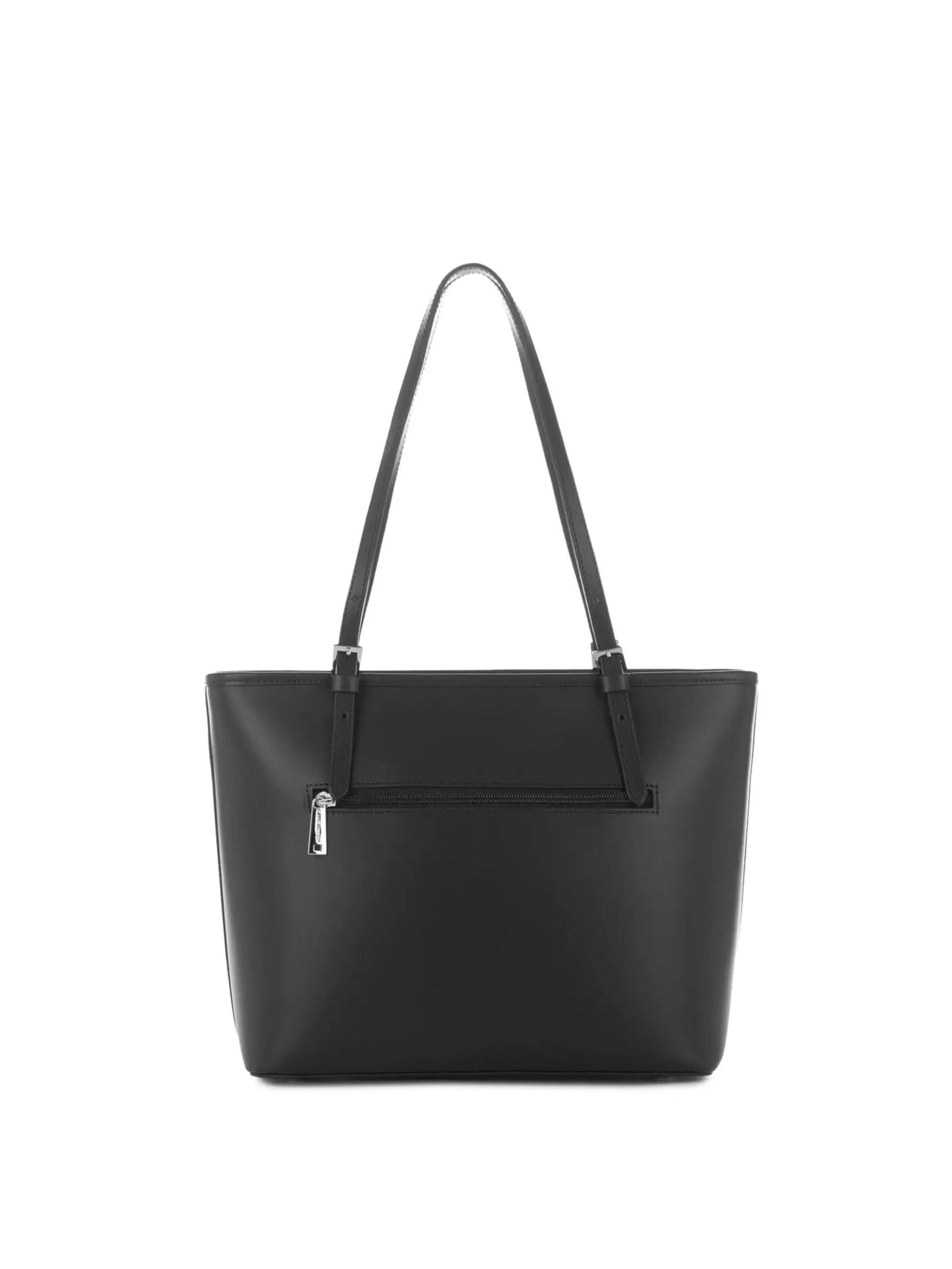 juoda LANCASTER Paris Pirkinių krepšys 'Lancaster Sac cabas épaule Zippée M Smooth Noir'