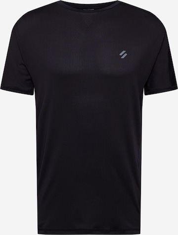 Superdry Funkčné tričko - Čierna: predná strana