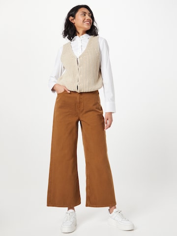 Wide leg Jeans 'Ariel' de la People Tree pe maro