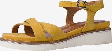 TAMARIS Sandals in Yellow: front