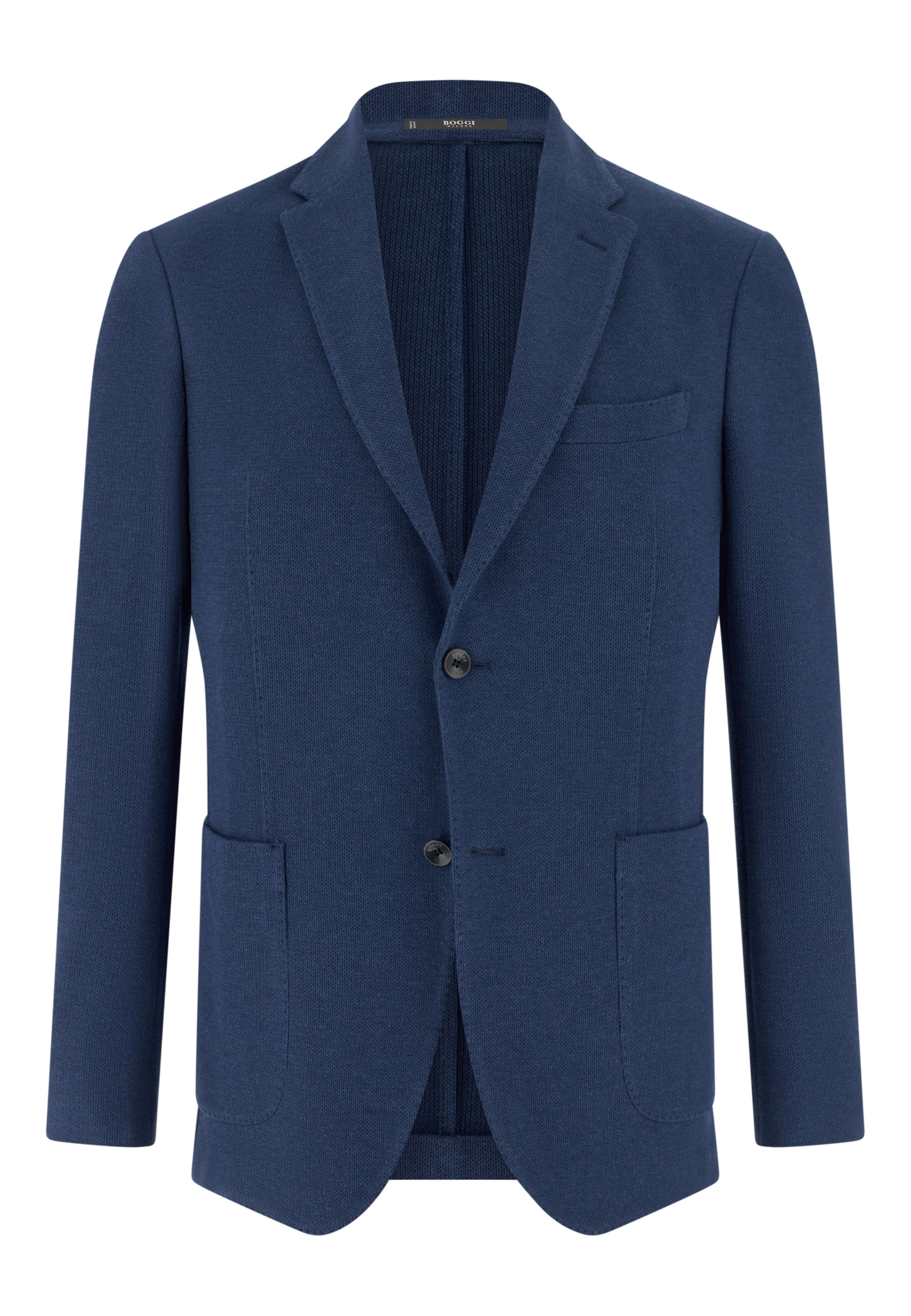 Boggi Milano Regular fit Colbert 'B Jersey' in Blauw: voorkant