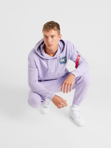 ALPHA INDUSTRIES Sweatshirt 'Apollo Mission' in Purple