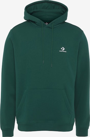 CONVERSE Sweatshirt in dunkelgrün / weiß, Produktansicht