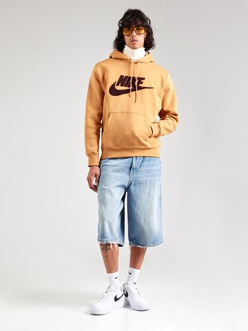 Nike Sportswear Sweatshirt 'CLUB' in Brown