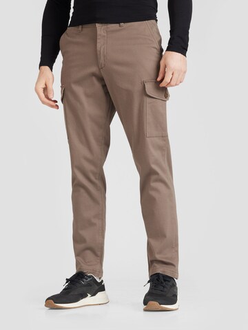 JACK & JONES Regular Cargo trousers 'OLLIE BOWIE' in Brown: front