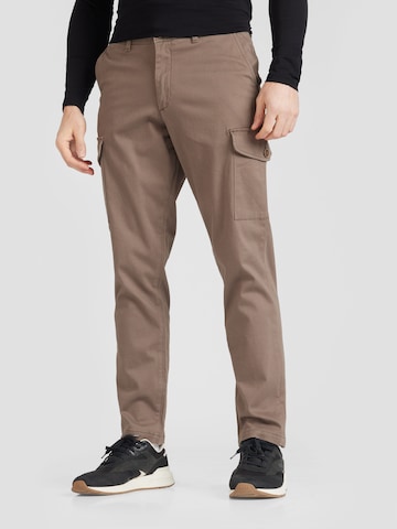 Regular Pantalon cargo 'OLLIE BOWIE' JACK & JONES en marron : devant