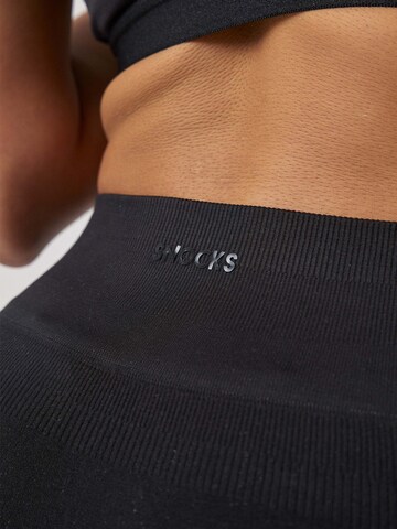 SNOCKS Skinny Sporthose 'Seamless' in Schwarz