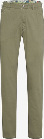 MEYER Regular Chino in Groen: voorkant