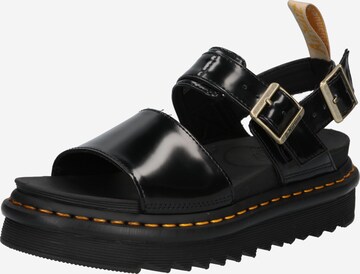 Dr. Martens - Sandália 'Voss' em preto: frente