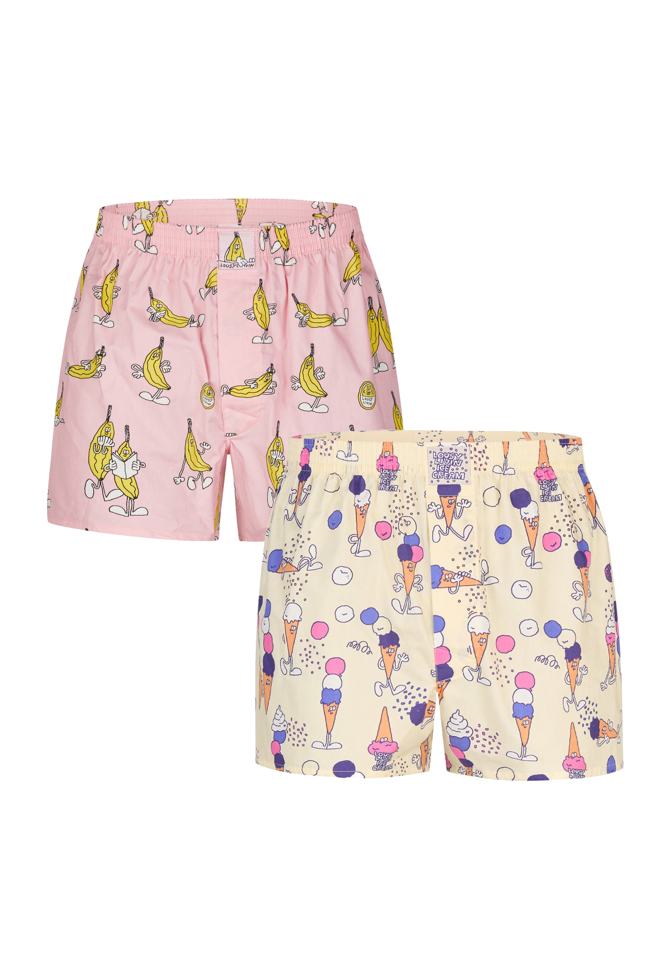 Lousy Livin Boxer shorts in Beige: front