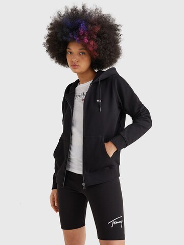 Tommy Jeans Sweatjacke in Schwarz: predná strana