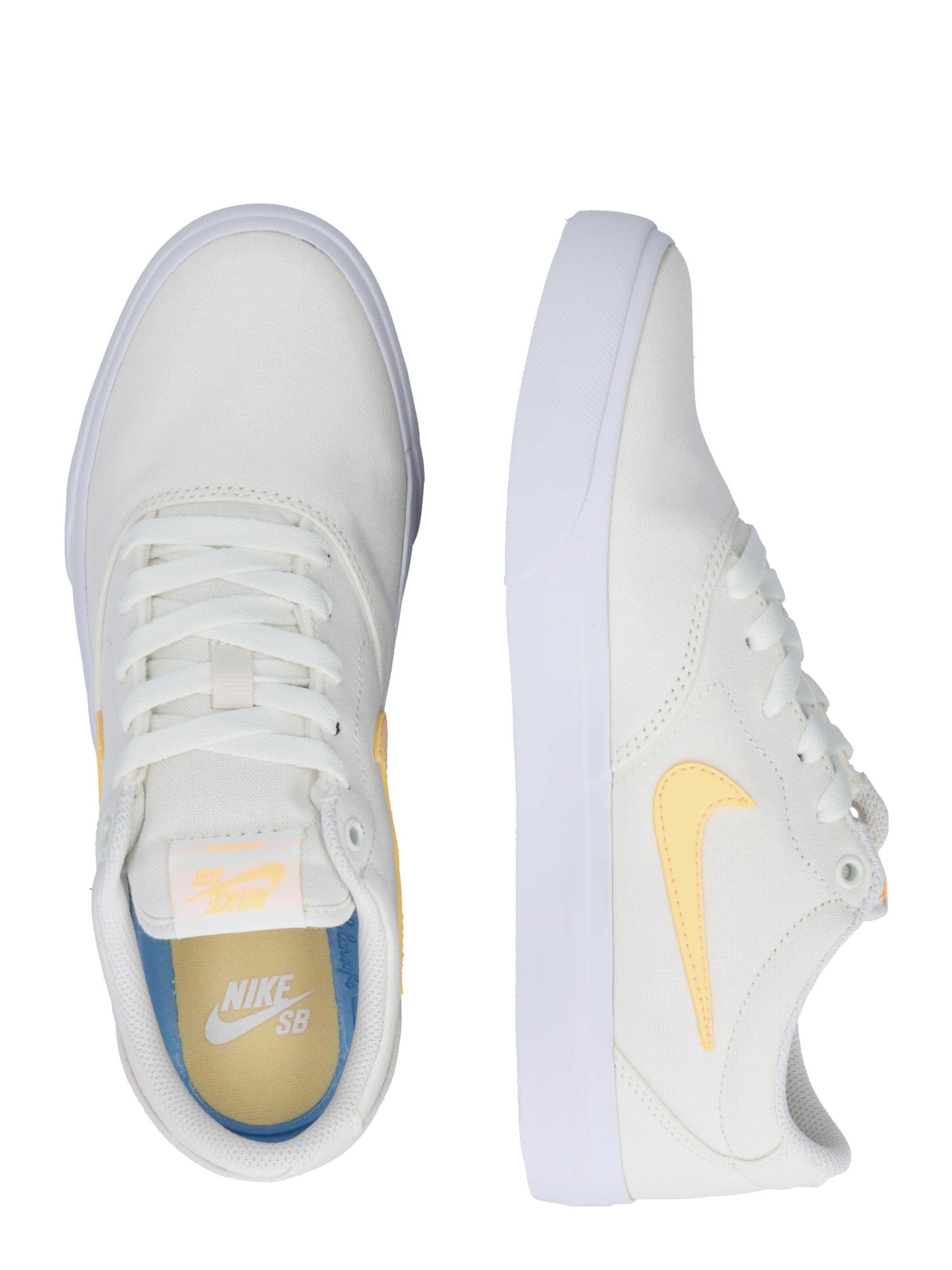 Nike SB Sneakers laag 'Charge SLR' in Limoen / Wit | ABOUT YOU