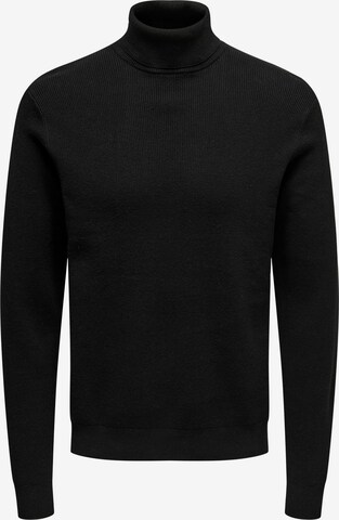 Only & Sons Sweater 'PHIL' in Black: front