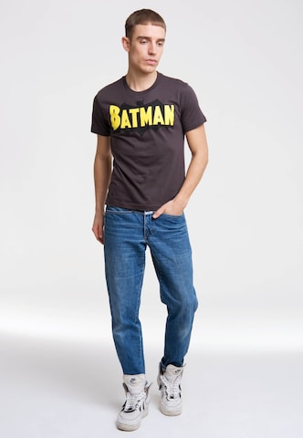 LOGOSHIRT Shirt 'BATMAN - WINGS' in Grau