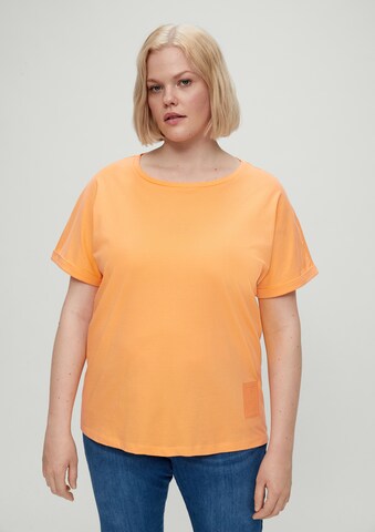 T-shirt TRIANGLE en orange : devant