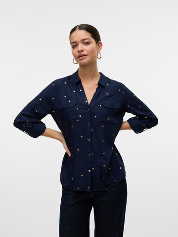 VERO MODA Блузка 'VMVIDELLA' в Синий: спереди