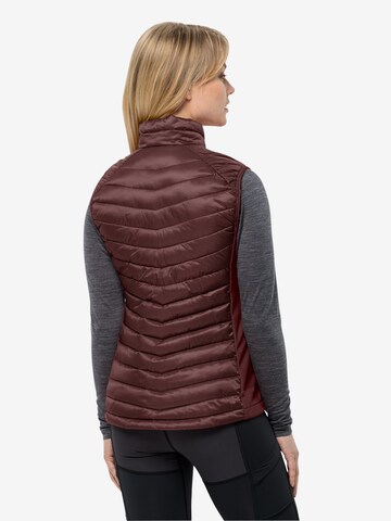 Gilet de sport 'ROUTEBURN PRO INS' JACK WOLFSKIN en rouge