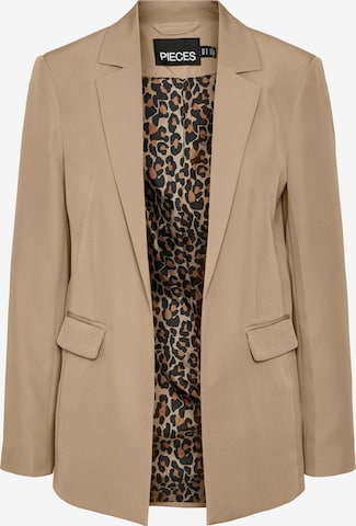 Blazer 'PCBOSSY' di PIECES in beige: frontale