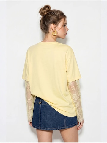 Bianco Lucci Särk 'T-Shirts', värv kollane