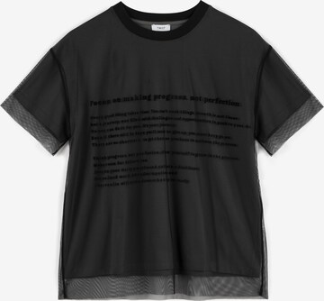 Twist T-Shirt in Schwarz: predná strana