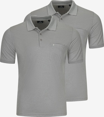 Ragman Shirt 'Basic' in Grijs: voorkant