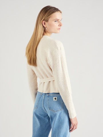 ABOUT YOU Knit Cardigan 'Astrid' in White