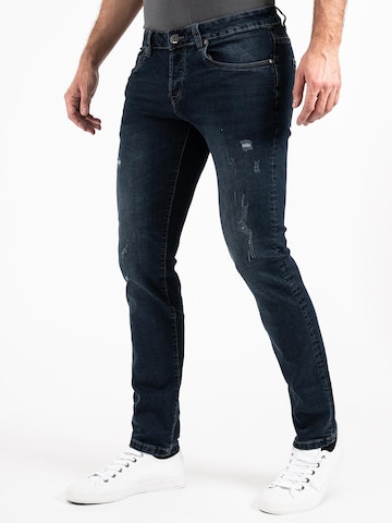 Peak Time Slimfit Jeans 'München' i blå