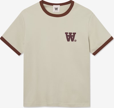 WOOD WOOD Majica 'WWParker' u smeđa / bež siva, Pregled proizvoda