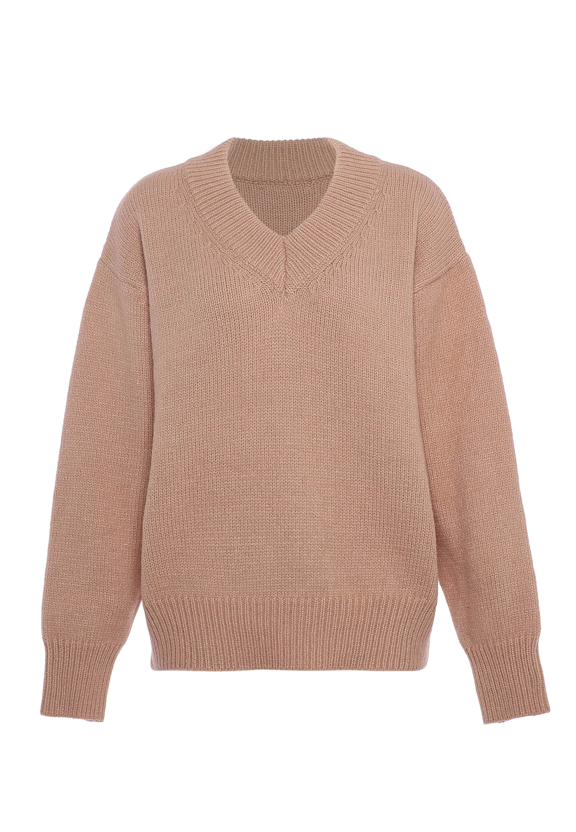 Libbi Pullover in Beige: Vorderseite