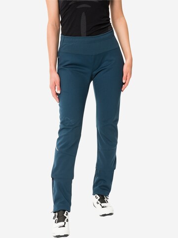 VAUDE Regular Outdoor trousers 'Wintry' in Blue: front