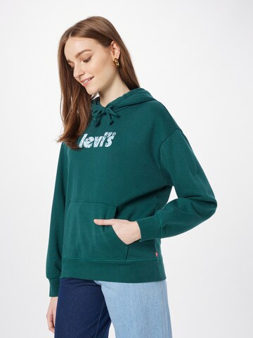 Sweat-shirt 'Graphic Standard Hoodie' LEVI'S ® en vert : devant